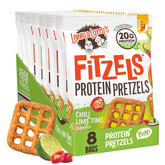 Lenny & Larry's FITZELS Chilli Lime Time bag for on-the-go protein.