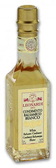 Leonardi White Balsamic Condiment bottle pour for dressings and light glazes