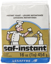 LeSaffre Saf-Instant Gold 1lb packaging keeps yeast fresh for quick bread prep