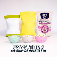 Lesserevil variety pack front display offering three organic flavors in one pack