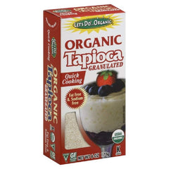 Stirring Let’s Do Organic Tapioca Granules thickens sauces for a glossy finish.
