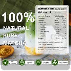 LetStay Highland climate green tea image highlights pure, shade-grown matcha.