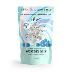 LEVO Gummy Mix Frosted Marshmallow bag showing natural colors for customizable gummies.