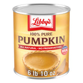 Libby’s bulk pumpkin can ready for large-batch baking and holiday desserts.