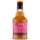 Liber & Co. Tropical Passion Fruit Syrup bottle highlighting authentic flavor for cocktails and sodas.