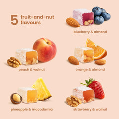 Liberty Orchards blueberry-almond Turkish Delight, bright berry notes and soft texture