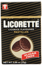 LICORETTE sugar-free hard candy twelve-box pack, ideal for on-the-go snacking.