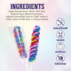 LIDATREE five flavors rainbow suckers offer variety for tasting stations.