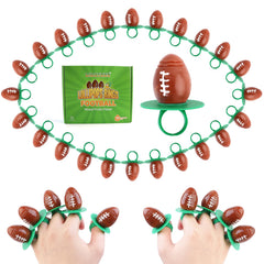 LIDATREE football ring lollipop worn on finger for playful party fun