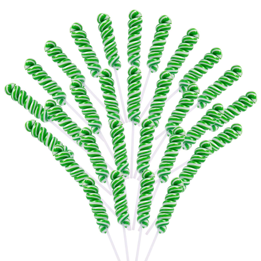 LIDATREE twisty lollipop in green for St. Patrick's Day party favors