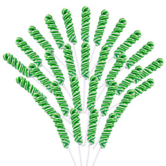LIDATREE twisty lollipop in green for St. Patrick's Day party favors