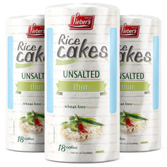 Lieber's Rice Cakes in whole-grain brown rice for a crunchy, wholesome base