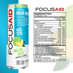 FOCUSAID bottle side view highlighting clean energy ingredients