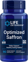 Life Extension Optimized Saffron Extract Satiereal bottle for daily wellness.