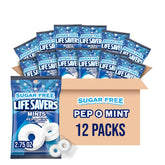 Life Savers Pep-O-Mint bag front view for fresh breath on the go.