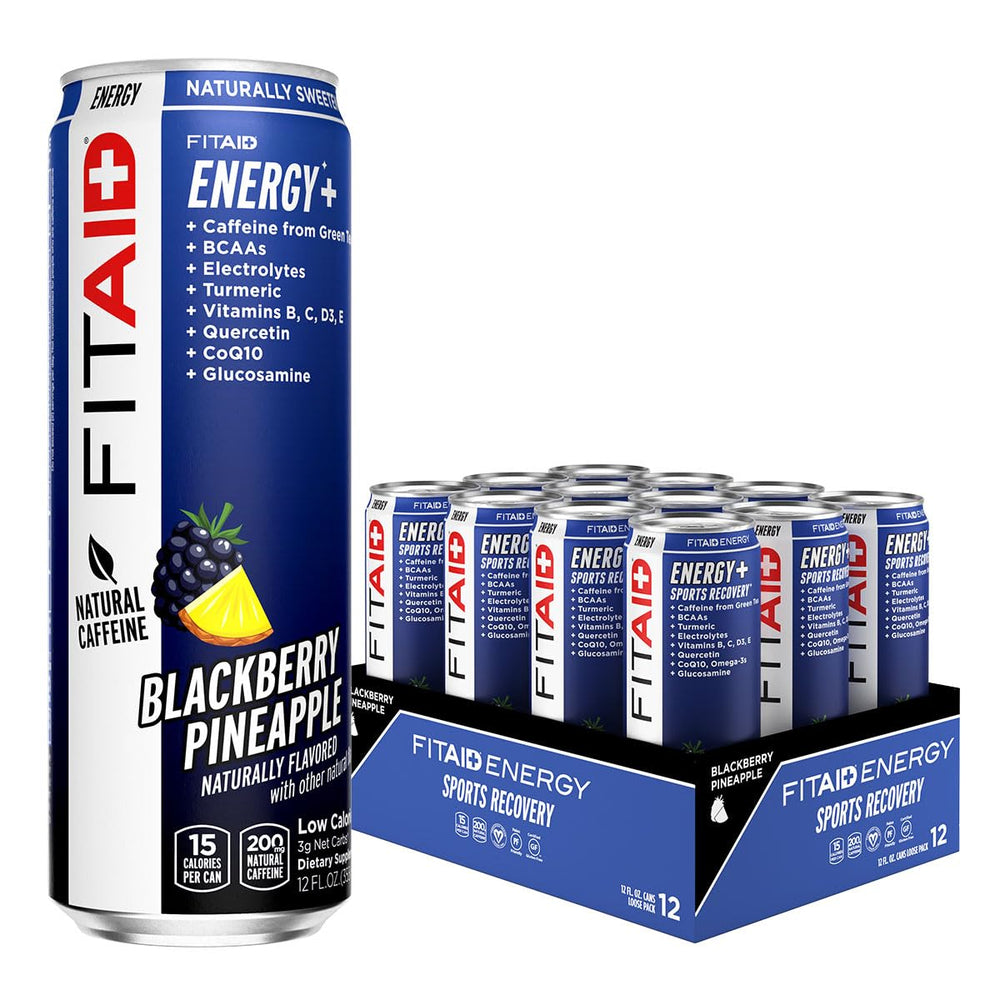 LIFEAID FITAID ENERGY can angled to showcase pre-workout energy boost
