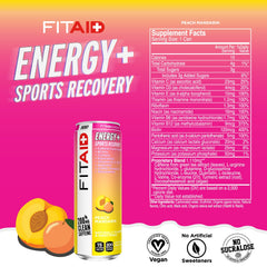 LIFEAID FITAID ENERGY Peach Mandarin glass being poured for quick hydration.