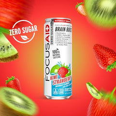 LIFEAID FOCUSAID ZERO SUGAR can in hand, portable focus option