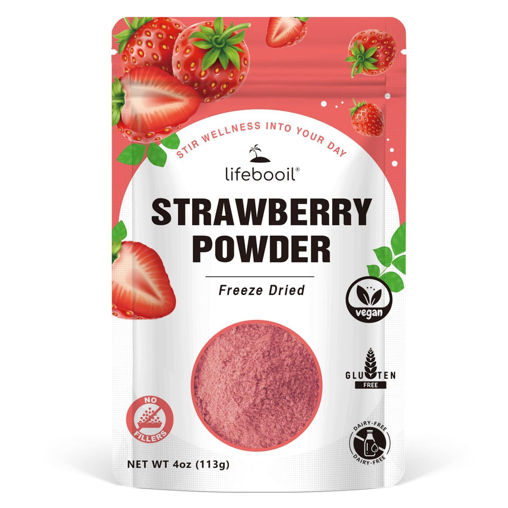 Lifebooil freeze-dried strawberry powder for baking enhances flavor and color naturally
