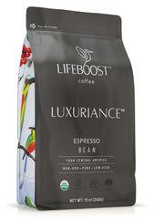 Lifeboost espresso whole beans with rich crema for espresso lovers