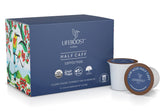 Lifeboost Half Caff packaging highlights a clean, low-acid blend.