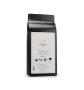 Lifeboost Hazelnut Ground Coffee bag showing organic, single-origin beans