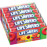 Life Savers Five Flavors sugar-free hard candy pack for on-the-go snacking.