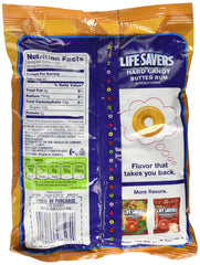 LifeSavers Butter Rum candy, two-bag pack, perfect for purse or desk snacking.