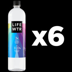 LIFEWTR purified water pours smoothly into a glass for refreshed hydration after workouts.