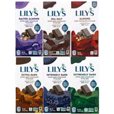 Lily's Dark Almond bar with crunchy almonds and rich cocoa for a satisfying bite