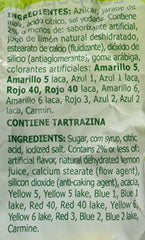 Limon 7 Paleta Mexican candy bag shows 30 lollipops, ideal for sharing
