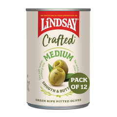 Lindsay Green Ripe Olives pack 6oz, ideal for keto-friendly snacking.