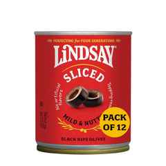 Lindsay sliced black ripe olives pack 12 ready for pantry use and recipes