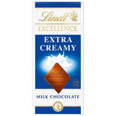 Lindt EXCELLENCE Extra Creamy Milk Chocolate Bar, foil wrapped, premium gift option