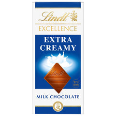 Lindt EXCELLENCE Extra Creamy Milk Chocolate Bar, foil wrapped, premium gift option