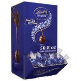 Lindt LINDOR dark chocolate shell image highlighting premium coating for refined snacking