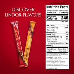Lindt LINDOR bar with smooth center, melt-in-your-mouth moment