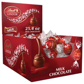 Lindt Lindor milk chocolate truffles bulk box with 60 pieces, ideal for sharing