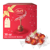 Lindt LINDOR Milk Chocolate Truffles gift box with 90 pieces for celebrations