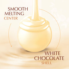 Lindt LINDOR White Truffles individually wrapped, convenient for sharing.