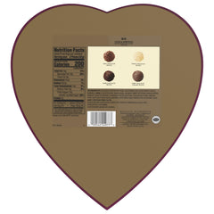 Twelve-piece assortment close-up reveals silky, rich chocolates
