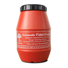 Liokareas Kalamata olives in 4.4 lb packaging ready for snacking and cooking