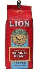 Lion Coffee Original Medium Roast ground bag with inviting aroma for everyday brewing.