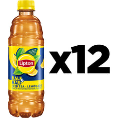 Lipton black tea with lemonade blend visual, suggesting bold flavor with citrus brightness.