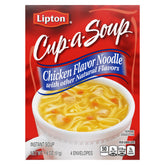Lipton Cup-a-Soup packaging highlights quick comfort for busy days.