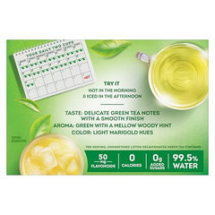 Lipton Decaffeinated Green Tea Bags iced tea pitcher for refreshing cold brew.