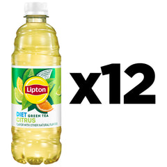 Lipton Diet Green Tea Citrus being poured into a tall glass