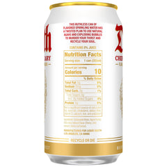 Liquid Death Cherry Obituary can-pour revealing fizzy cherry taste with no caffeine