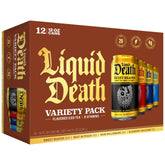 Liquid Death Iced Tea variety pack can with bold flavors and 75% less sugar