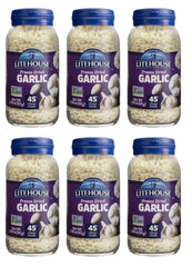 Litehouse Freeze Dried Garlic jar closeup highlights bold flavor ready to boost dishes